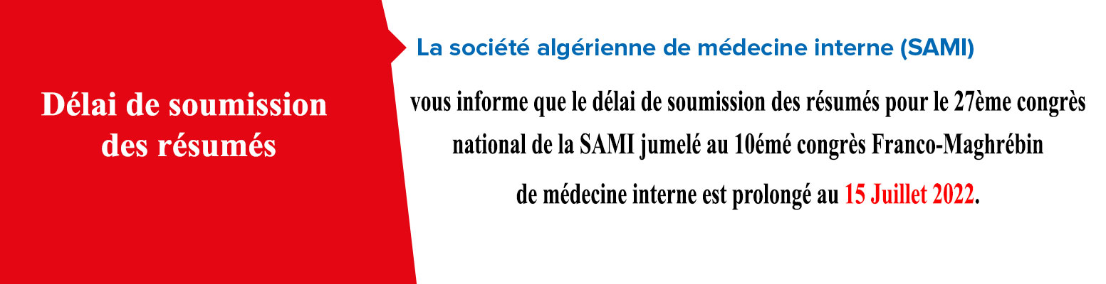 10 ème Congrès Franco-Maghrébin de médecine interne & 27ème congrès National de la SAMI
